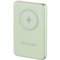 Verbatim Wireless Powerbank Charge 'n' Go 10.000mAh hellgrün, Qi, PD 3.0, Quick Charge 3.0
