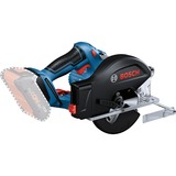 Bosch Professional Akku-Metallkreissäge GKM 18V-50 Professional solo, Handkreissäge blau/schwarz, ohne Akku und Ladegerät, in L-BOXX