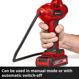 EINHELL Power X-Change Akku-Autokompressor CE-CC 18 Li-Solo rot/schwarz, ohne Akku und Ladegerät