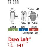 High Peak Schlafsack TR 300 dunkelrot/grau