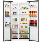 Hisense RS3P558NEFC, Side-by-Side edelstahl (dunkel)