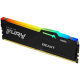 Kingston FURY DIMM 32 GB DDR5-5600, Arbeitsspeicher schwarz, KF556C36BBE2A-32, Beast RGB, INTEL XMP, AMD EXPO
