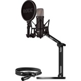 Rode Microphones NT1 Signature +XLR-Kabel+Desktop Studio Arm , Mikrofon schwarz, Bundle