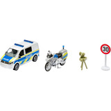 SIKU 2562 SUPER VW T6 mit BMW Polizeimotorrad, Modellfahrzeug 