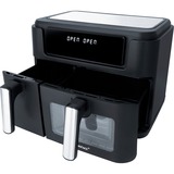 Steba Doppel-Heißluftfritteuse HF 9500 DUO schwarz, 2.400 Watt, 2 Körbe 6 Liter + 3,5 Liter 