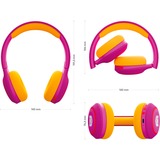Tigermedia tigerbuddies, Kopfhörer pink/gelb, USB-C, Bluetooth