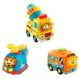 VTech Tut Tut Baby Flitzer - 3er-Set Reisebus, Helikopter, Betonmischer, Spielfahrzeug 