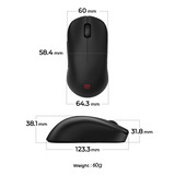 Zowie U2-DW, Gaming-Maus schwarz, Größe M