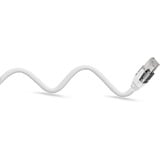 goobay Ethernet-Kabel USB-A 3.2 Gen1 Stecker > RJ-45 Stecker, LAN-Adapter weiß, 5 Meter, geflochtener Textilmantel