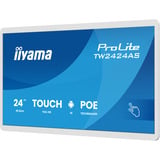 iiyama ProLite TW2424AS-W3P, Public Display weiß (matt), FullHD, IPS, Touchscreen, POE, HDMI, USB