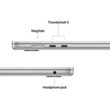 Apple MacBook Air (15") 2025 CTO, Notebook silber, 16 GB, 1 TB (1 TB SSD), M4, Schwedisch