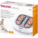 Beurer Shiatsu-Fußmassagerät FM60, Massagegerät weiß/grau, Retail