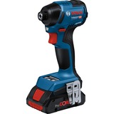 Bosch Akku-Schlagschrauber GDR 18V-220 Professional, 18Volt blau/schwarz, 2x Li-Ion Akku 5,0Ah, Bluetooth, in L-BOXX