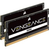 Corsair SO-DIMM 64 GB DDR5-4800 (2x 32 GB) Dual-Kit, Arbeitsspeicher schwarz, CMSX64GX5M2A4800C40, Vengeance