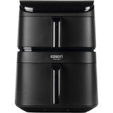 Cosori Heißluftfritteuse Turbo Tower Air CAF-DC121-ADER schwarz, 2.630 Watt, 2 Körbe mit 4,3 & 6,5 Liter