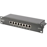 Digitus Netzwerk-Set 254 mm (10") - 6HE, 312 x 300 mm (B x T), IT-Schrank schwarz, 6 Höheneinheiten
