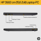 HP 15-fc0083ng, Notebook schwarz, AMD Ryzen 7 7730U, AMD Radeon Graphics, 32 GB DDR4, 1 TB (1 TB SSD), ohne Betriebssystem