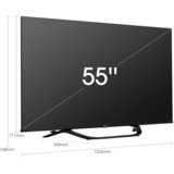 Hisense 55A66H, LED-Fernseher 139 cm(55 Zoll), schwarz, Triple Tuner, UltraHD/4K, HDR