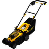 Stanley V20 Akku-Rasenmäher (SCMWP3401M1-QW), 18Volt schwarz/gelb, 1x 4,0 Ah-Lithium-Ionen-Akku
