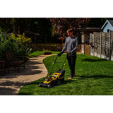 Stanley V20 Akku-Rasenmäher (SCMWP3401M1-QW), 18Volt schwarz/gelb, 1x 4,0 Ah-Lithium-Ionen-Akku