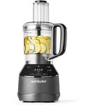 nutribullet Triple Prep System Standmixer NBF580B dunkelgrau, 1.500 Watt, 1,8 Liter & Küchenmaschine 1,6 Liter