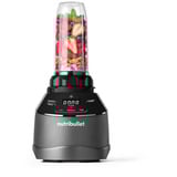 nutribullet Triple Prep System Standmixer NBF580B dunkelgrau, 1.500 Watt, 1,8 Liter & Küchenmaschine 1,6 Liter