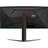 AOC CU34G4, Gaming-Monitor 86.4 cm (34 Zoll), schwarz (matt), WQHD, Fast-VA, Curved, Adaptive-Sync, AMD FreeSync Premium, 180Hz Panel
