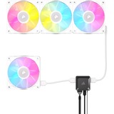 Corsair iCUE LINK RX120 RGB Triple, Gehäuselüfter weiß, 3er Pack, inkl. Hub, 120 mm