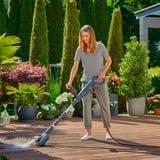 GARDENA Akku-Multi-Reiniger AquaBrush Patio 18V P4A solo, Hartbodenreiniger grau/türkis, ohne Akku und Ladegerät, POWER FOR ALL ALLIANCE