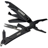 Gerber Dime - Black, Multitool schwarz, 12 Tools