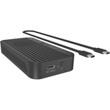 ICY BOX IB-1980M-80G M.2 NVMe SSD Gehäuse, Laufwerksgehäuse schwarz, mit integriertem Lüfter