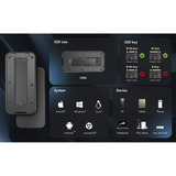 ICY BOX IB-1980M-80G M.2 NVMe SSD Gehäuse, Laufwerksgehäuse schwarz, mit integriertem Lüfter