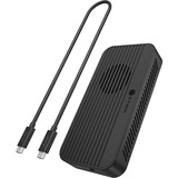 ICY BOX IB-1980M-80G M.2 NVMe SSD Gehäuse, Laufwerksgehäuse schwarz, mit integriertem Lüfter