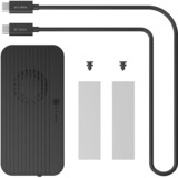 ICY BOX IB-1980M-80G M.2 NVMe SSD Gehäuse, Laufwerksgehäuse schwarz, mit integriertem Lüfter