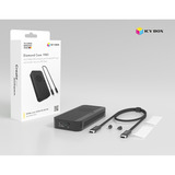 ICY BOX IB-1980M-80G M.2 NVMe SSD Gehäuse, Laufwerksgehäuse schwarz, mit integriertem Lüfter