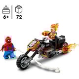 LEGO 76335 Marvel Super Heroes Spider-Man vs. Ghost Rider auf seinem Motorrad, Konstruktionsspielzeug 