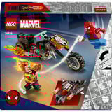 LEGO 76335 Marvel Super Heroes Spider-Man vs. Ghost Rider auf seinem Motorrad, Konstruktionsspielzeug 