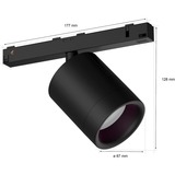 Philips HUE Perifo Zylinderspot, Leuchte schwarz