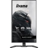 iiyama G-Master GB2741HSU-B1 Black Hawk, Gaming-Monitor 68.6 cm (27 Zoll), schwarz (matt), FullHD, IPS, HDMI, DP, Free-Sync, USB-Hub, Höhenverstellung, 144Hz Panel