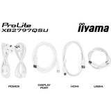 iiyama ProLite XB2797QSU-W1, LED-Monitor 68.5 cm (27 Zoll), weiß (matt), QHD, IPS, HDMI, DP, USB-Hub, Ergonomischer Standfuß