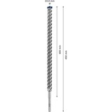 Bosch Expert Hammerbohrer SDS-plus-7X, Ø 22mm Arbeitslänge 400mm