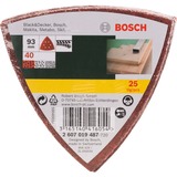 Bosch Schleifblatt Delta 93mm, K40 25 Stück