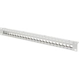Digitus Modulares Patchpanel, 24-Port, unbestückt, Rack Mount grau, 1 HE, für Keystone-Module