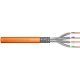 Digitus Professional Cat.7 S/FTP Verlegekabel simplex, Cca orange, 100 Meter Rolle