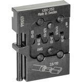 GEDORE Modul-Einsatz für Flachsteckhülsen 4,8, Crimpzange schwarz, (8140-10) für Crimp-Zange modular 8140