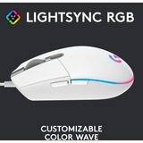 Logitech G203 LIGHTSYNC, Gaming-Maus weiß