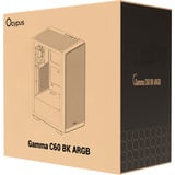 Ocypus Gamma C60 ARGB , Tower-Gehäuse schwarz, Tempered Glass