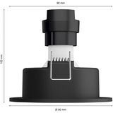 Philips HUE White & Color Ambiance Centura Einbauspot, LED-Leuchte schwarz, rund