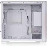 Thermaltake TR300 WS Snow White, Tower-Gehäuse weiß/holz, Tempered Glass