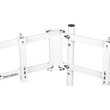 Thermaltake Triple Monitor Stand Snow, für Racing Simulator Cockpit GR500, Monitorhalterung weiß, für Monitore 32" - 55"